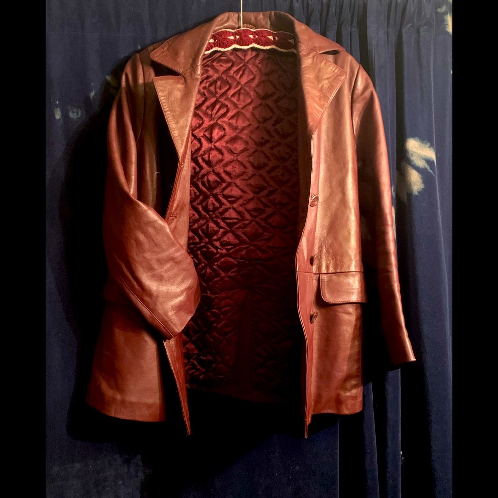 Vera pelle size 44 leather jacket